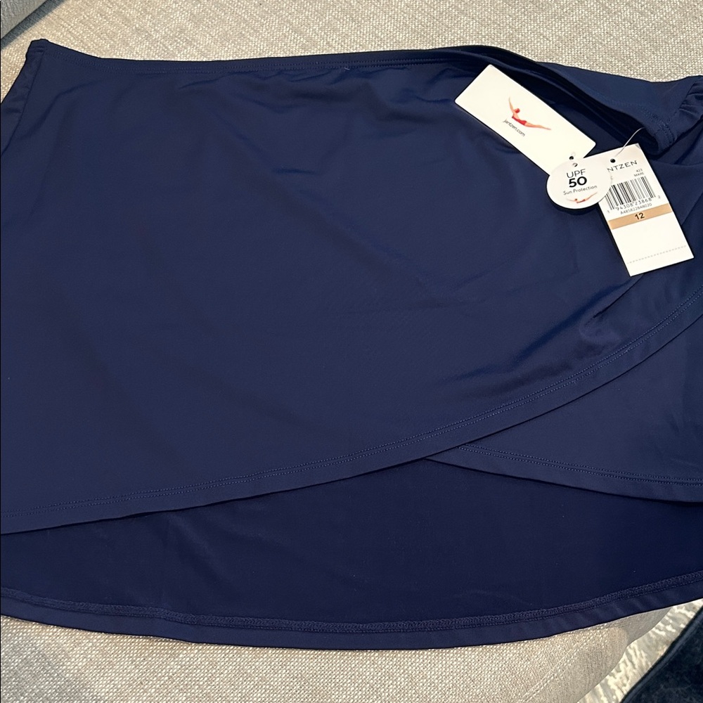 Jantzen Navy Skirt with Sun Protection